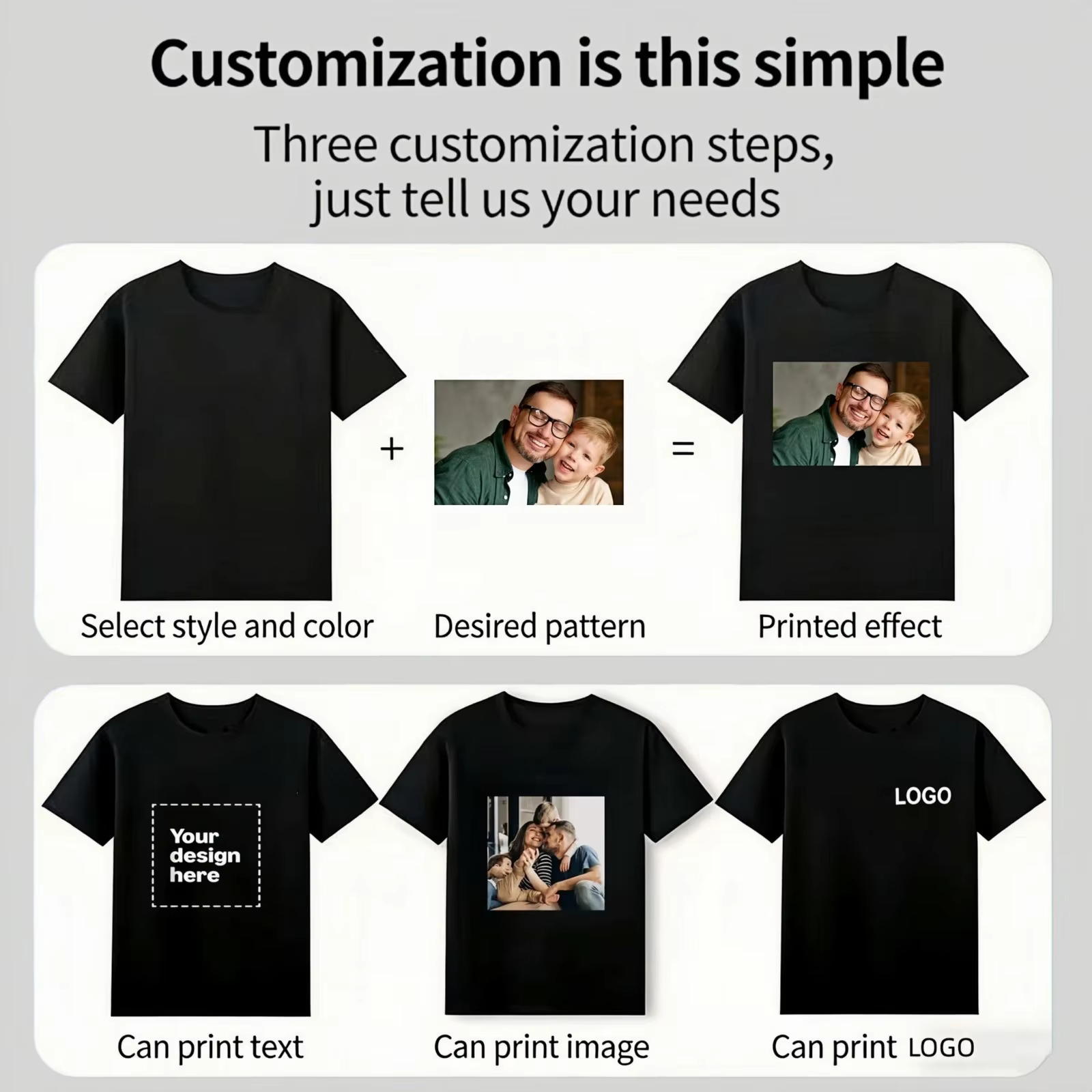 T-shirt personnalisé avec photo