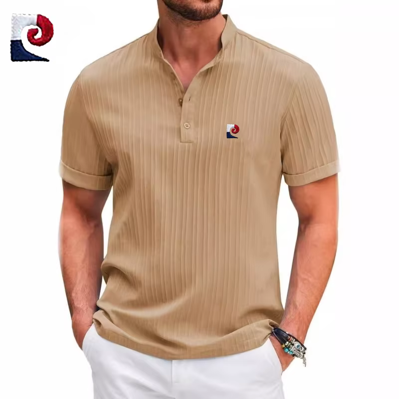 Nouveau polo à manches courtes pour homme de haute qualité