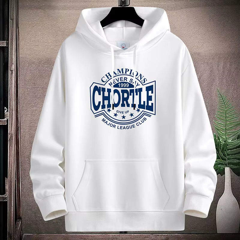 Sweat-shirt à capuche pour homme - Nouveau style printemps/été - Haut décontracté - Hoodie en pur coton - Coupe ample et confortable - Design unique