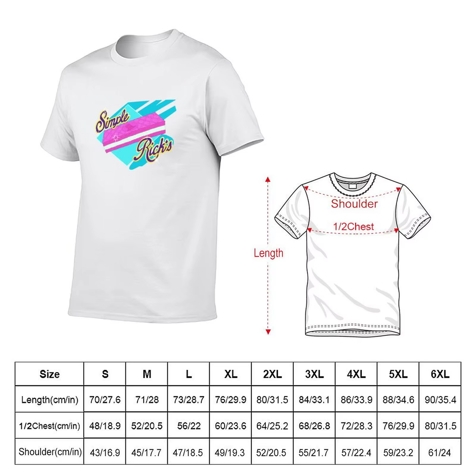 T-shirt Simple Rick's pour hommes