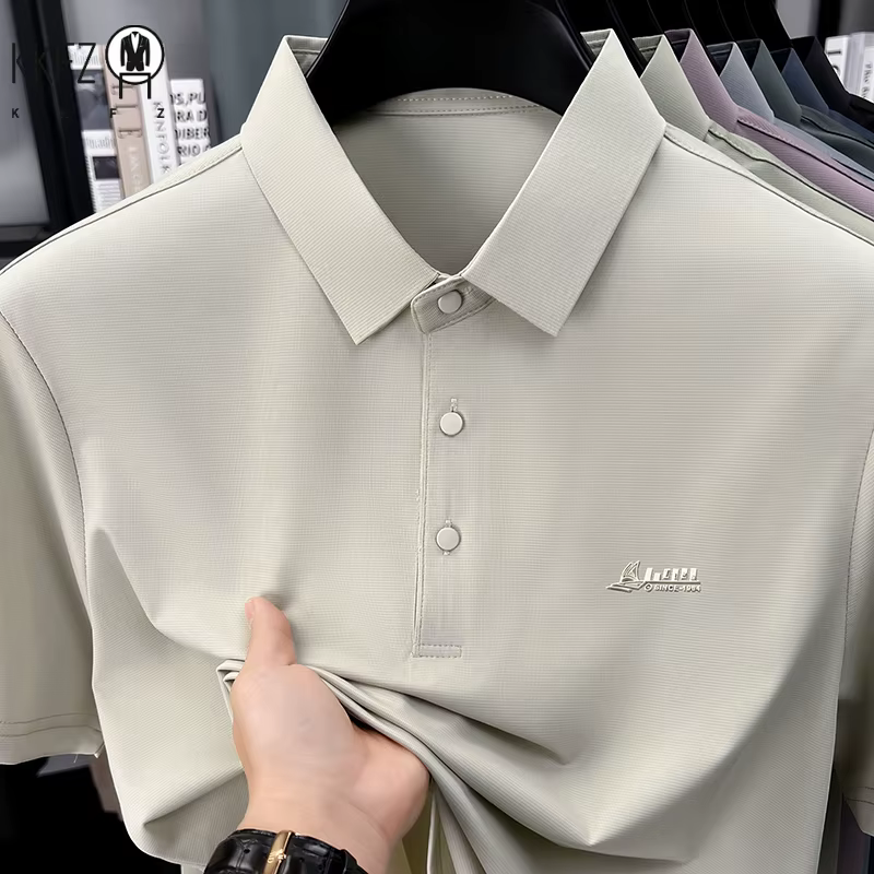 Polo décontracté à manches courtes pour hommes