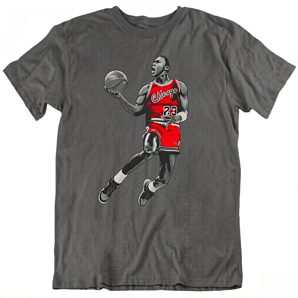 T-shirt rétro Michael Jordan 2026 Bred Noir Blanc