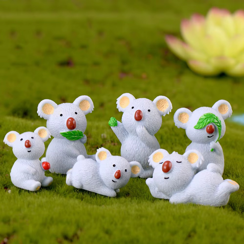 Statue de jardin féerique en forme d'animaux mignons