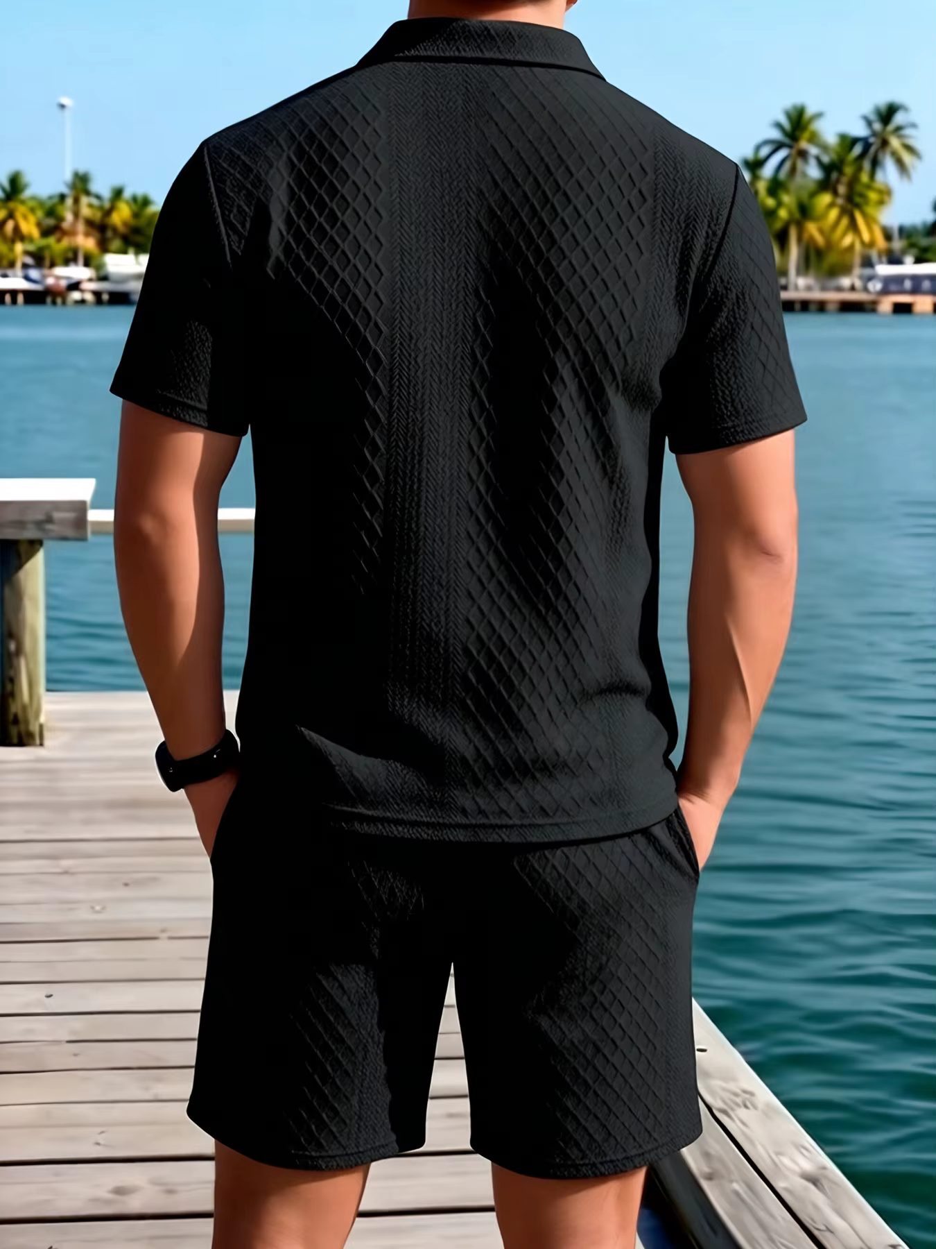 Ensemble polo et short pour homme