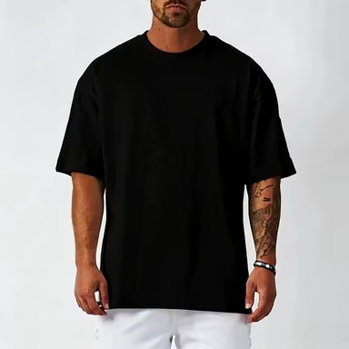 T-shirt blanc en coton pour homme