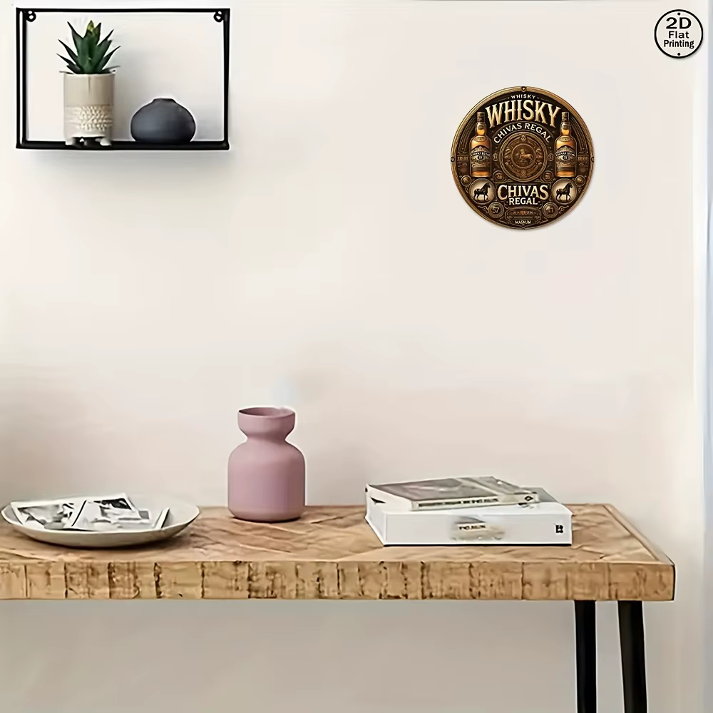 Panneaux muraux ronds, décoration parfaite pour la maison et le bureau, cadeaux idéaux pour les salons et les cafés, intérieur et extérieur communs