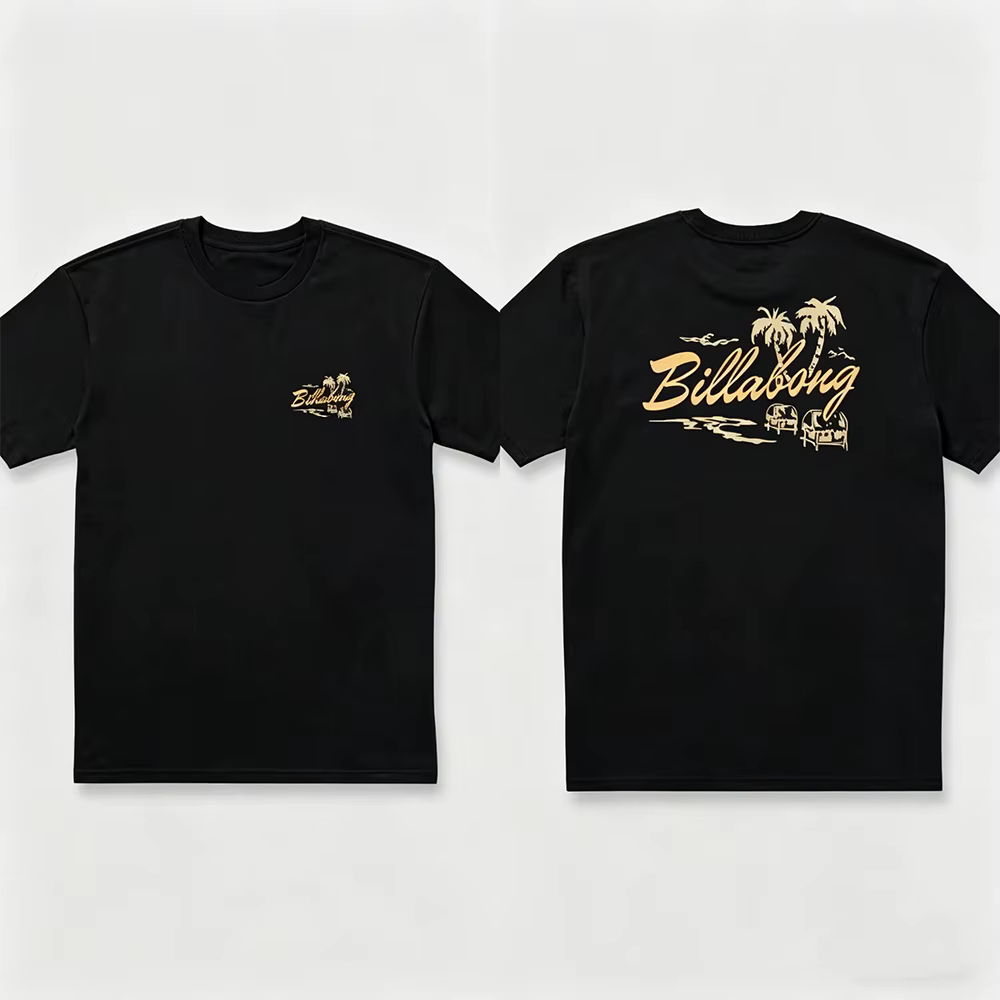 T-shirt à manches courtes respirant et décontracté Billabong pour hommes et femmes