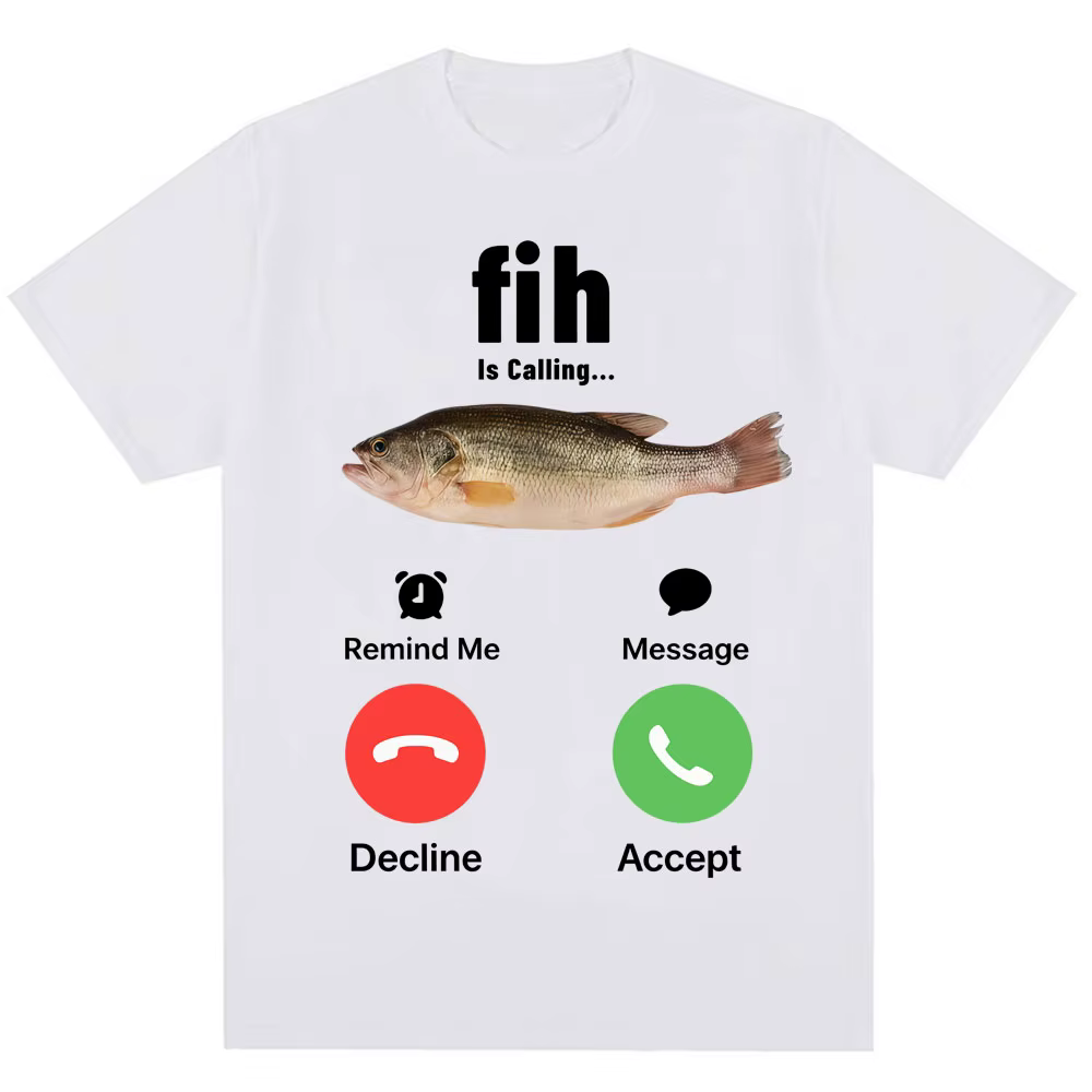T-shirt humoristique « Fih Is Calling Meme » pour hommes et femmes