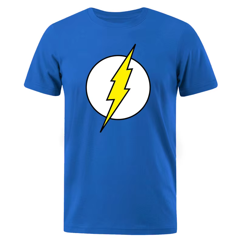 T-SHIRT en coton avec impression de la foudre pour homme