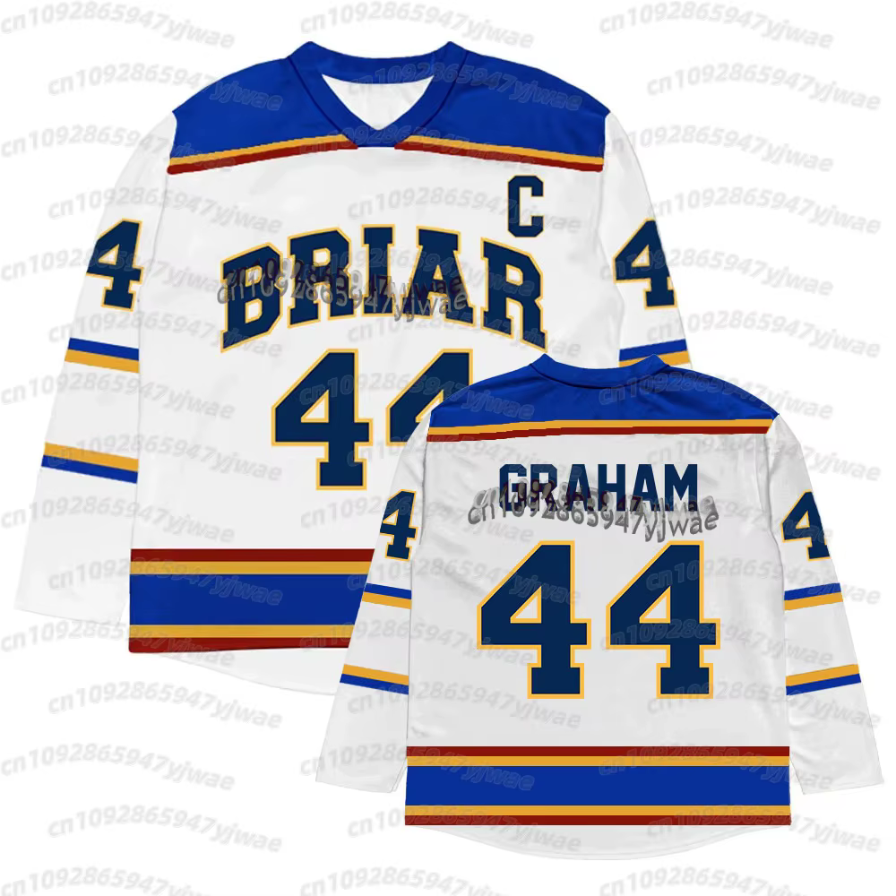 T-Shirt pour hommes Off Campus Briar University Hockey Jersey Graham 44 22 DI LAURENTIS 66 Tucker46