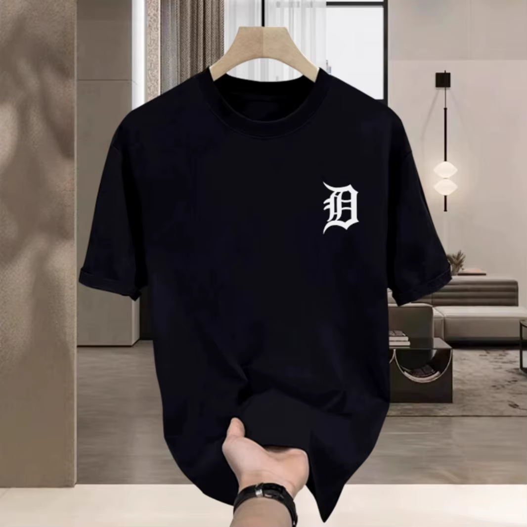 Vêtements pour hommes de haute qualité] T-shirt en coton à manches courtes