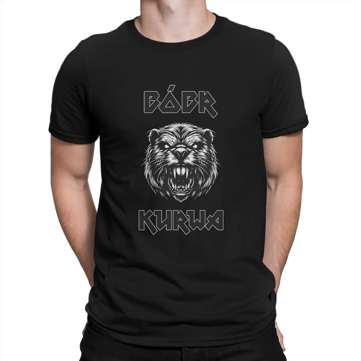 T-shirt Bober à manches courtes et col rond pour hommes