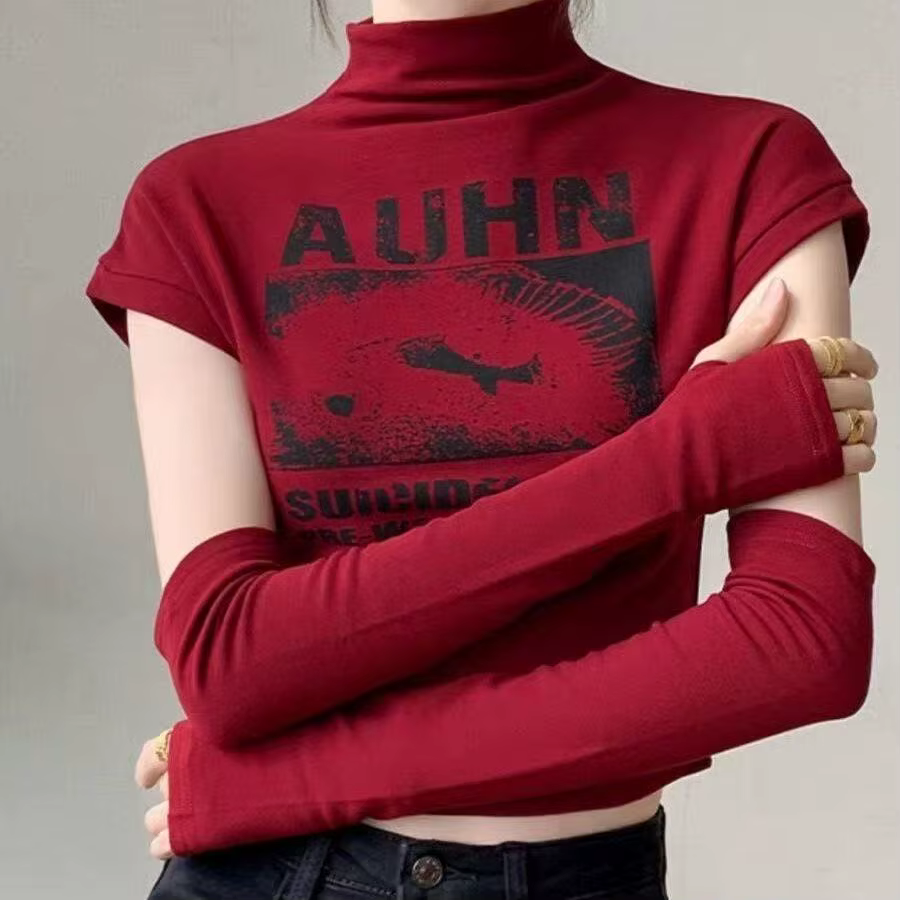 T-shirt à manches détachables pour femmes
