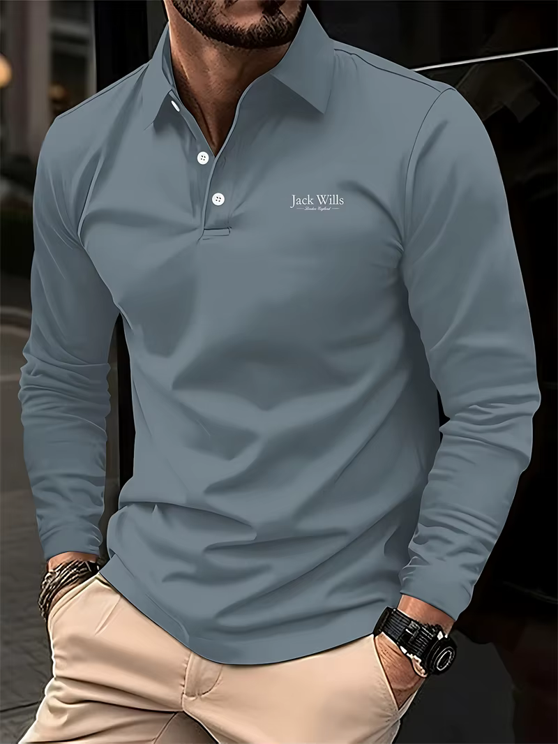 Chemises polo simples de couleur unie pour hommes Mode d'été Manches longues Imprimé 3D Chemise