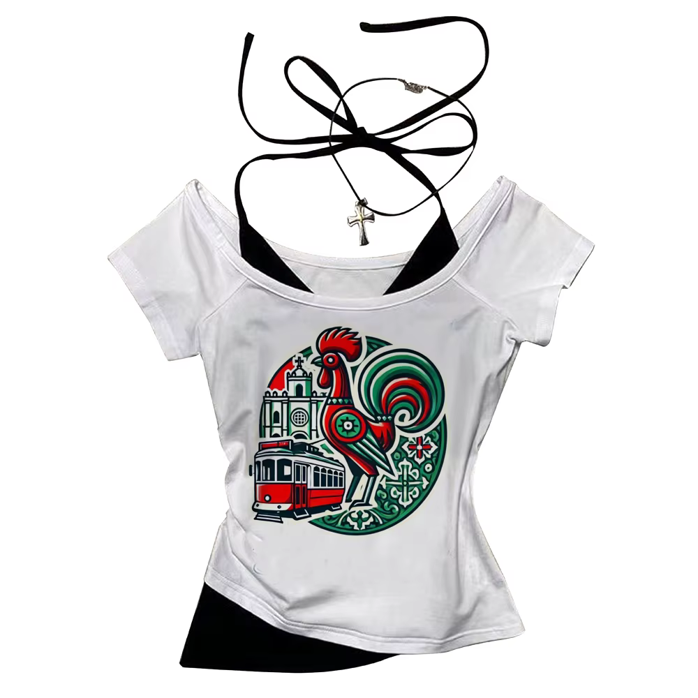 T-shirt graphique pour femme