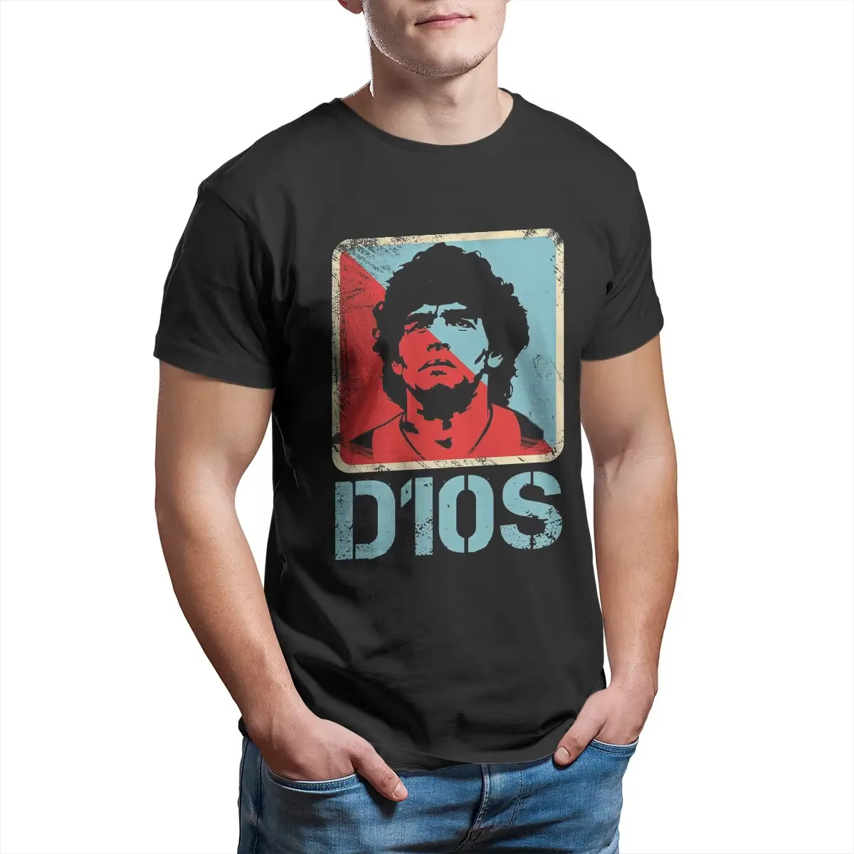 T-shirt graphique de l'équipe d'épicerie de la légende du football argentin
