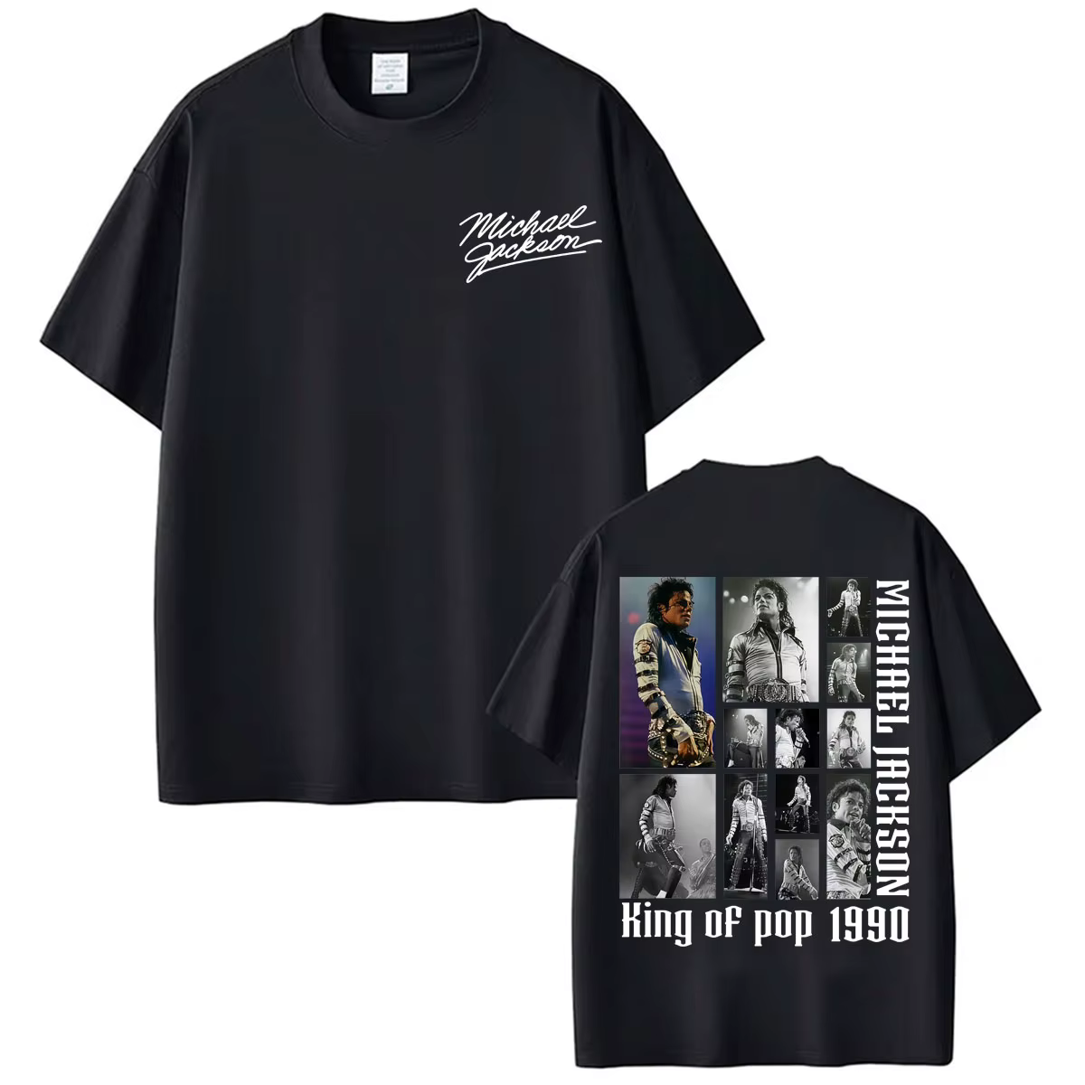 T-shirts d'album MJ King of Pop Michael Jackson pour hommes et femmes