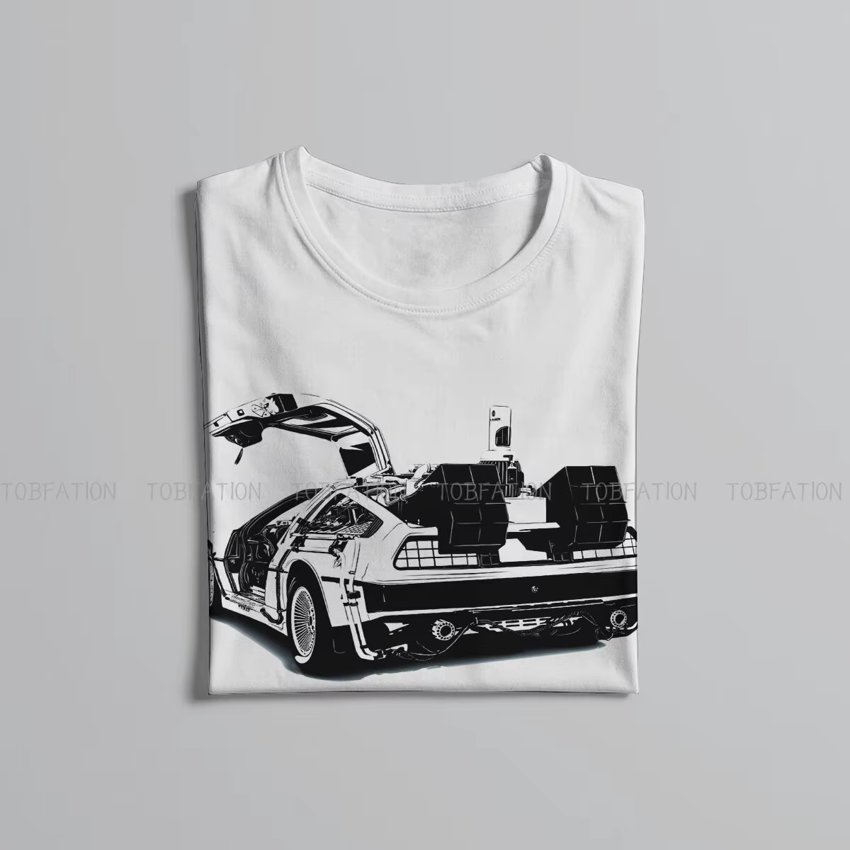 T-shirt dos to the Future Delorean Vector pour hommes