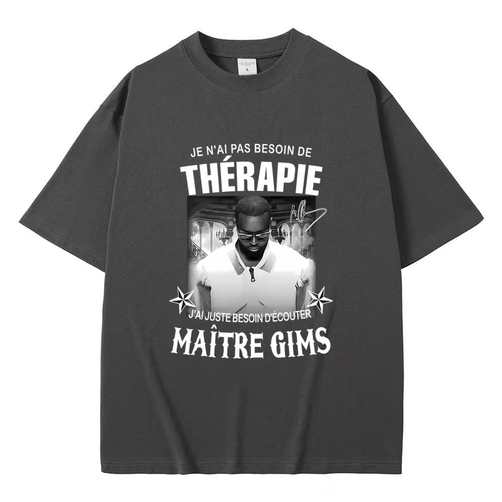 T-shirt du dernier tour du rappeur Gims LES DERNIERES VOLONTES DE MOZART T-shirts graphiques pour hommes et femmes Mode Hip Hop Musique Pop