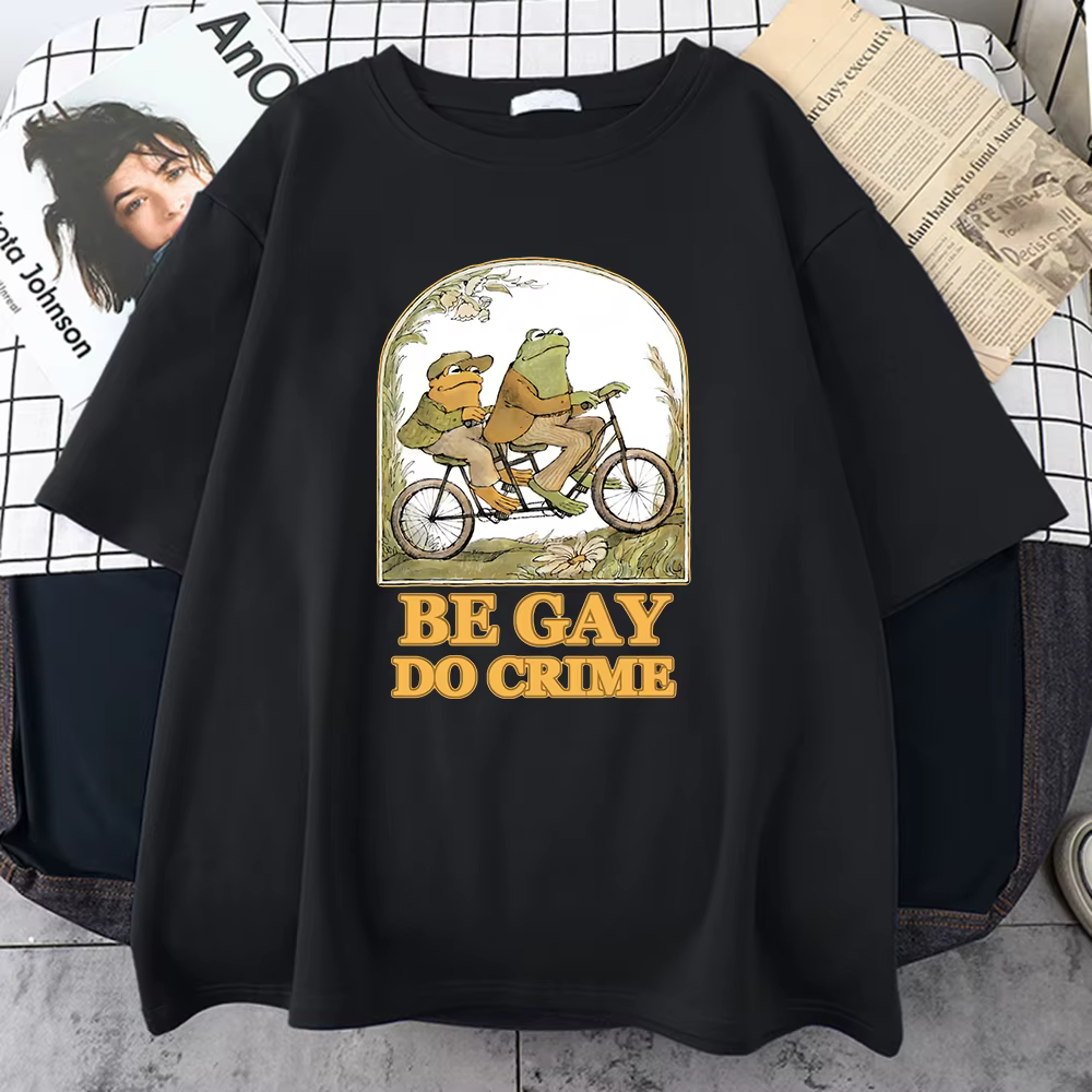 Be Gay Do Crime imprimé hommes coton t-shirts décontracté tout-mathématiques à manches courtes Vintage créativité col