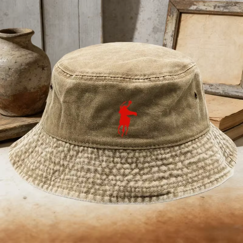 Chapeau de pêcheur Polo Sport, chapeau bob délavé, chapeau de soleil vintage décontracté, couvre-chef de camping, accessoire de mode, Detai