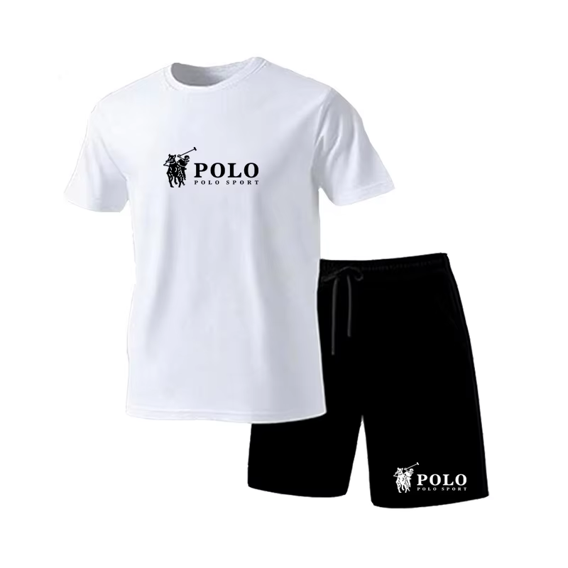Ensemble T-shirt et short de sport POLO pour homme