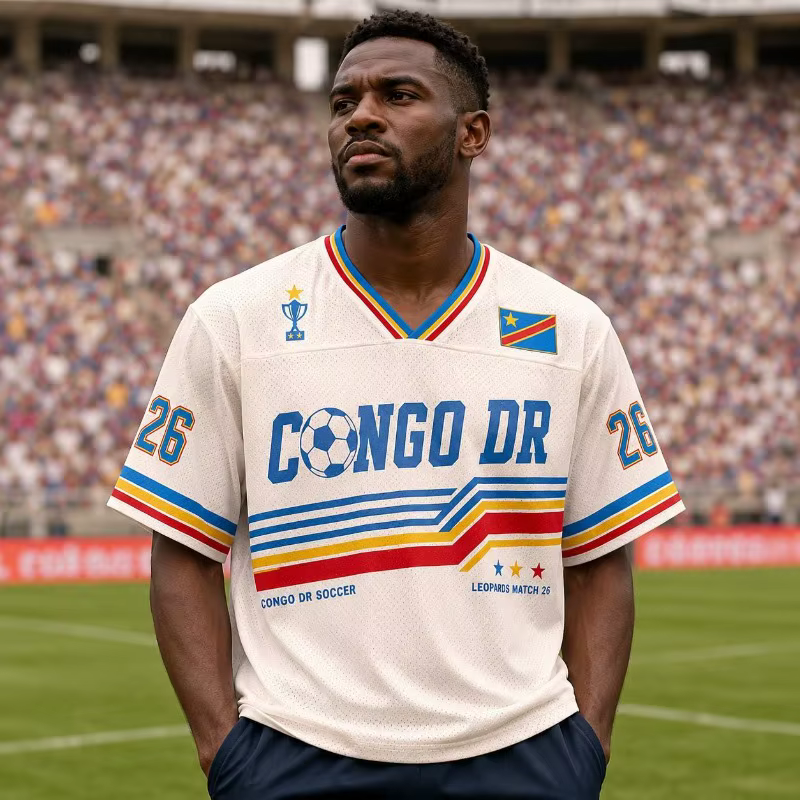T-shirt de sport respirant style Congo été 2026