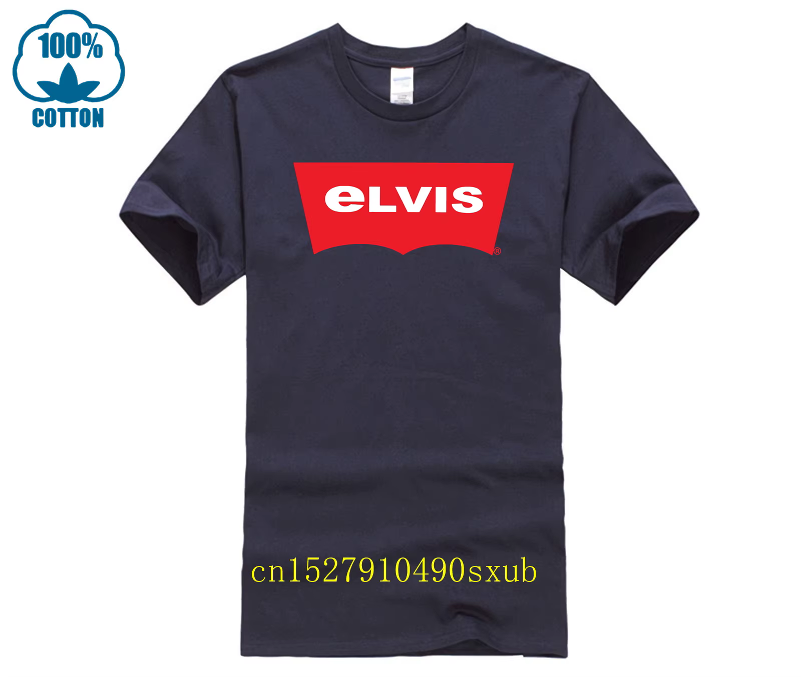 Hommes T-shirt décontracté Elvi gros plan Photos de la Performance