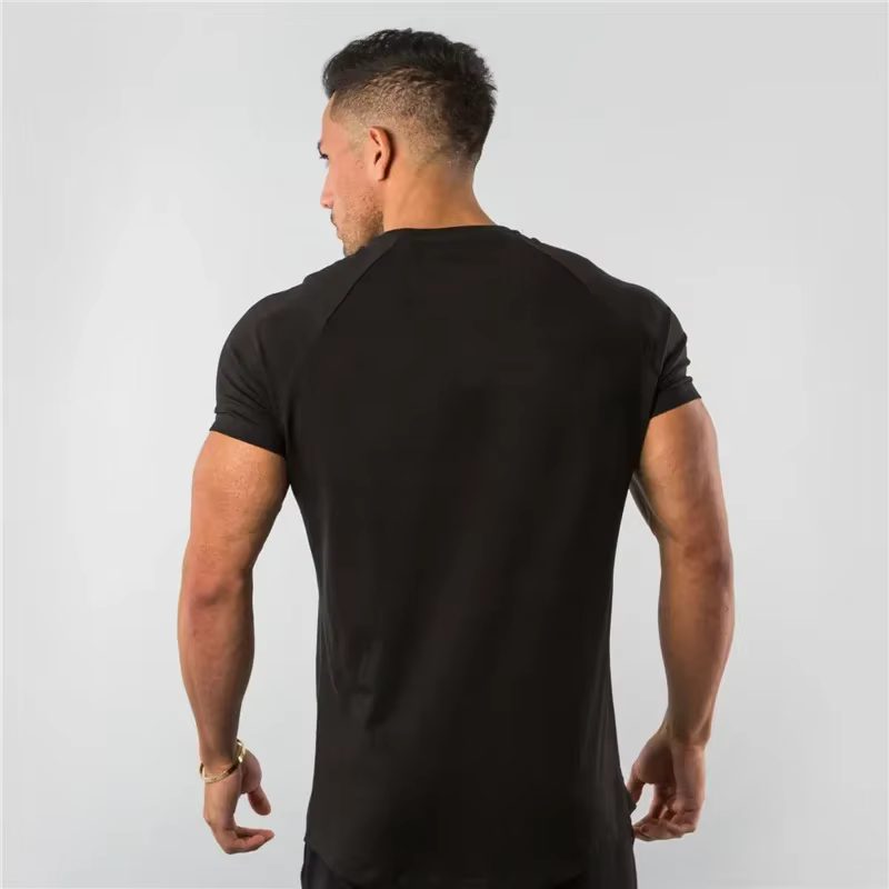 MRMT 2026 Nouveau T-shirt Homme Couleur Unie Lisse Haut de Gamme Fitness