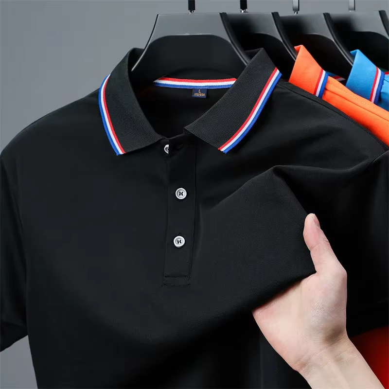 Polo décontracté à manches courtes pour hommes