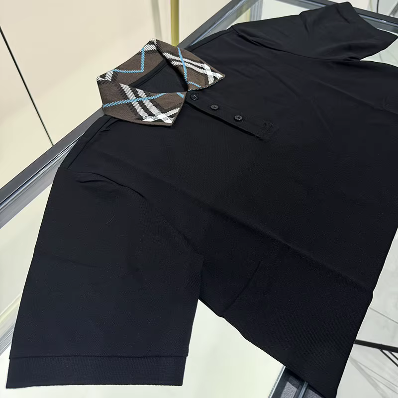 Polo tendance rétro à carreaux pour homme