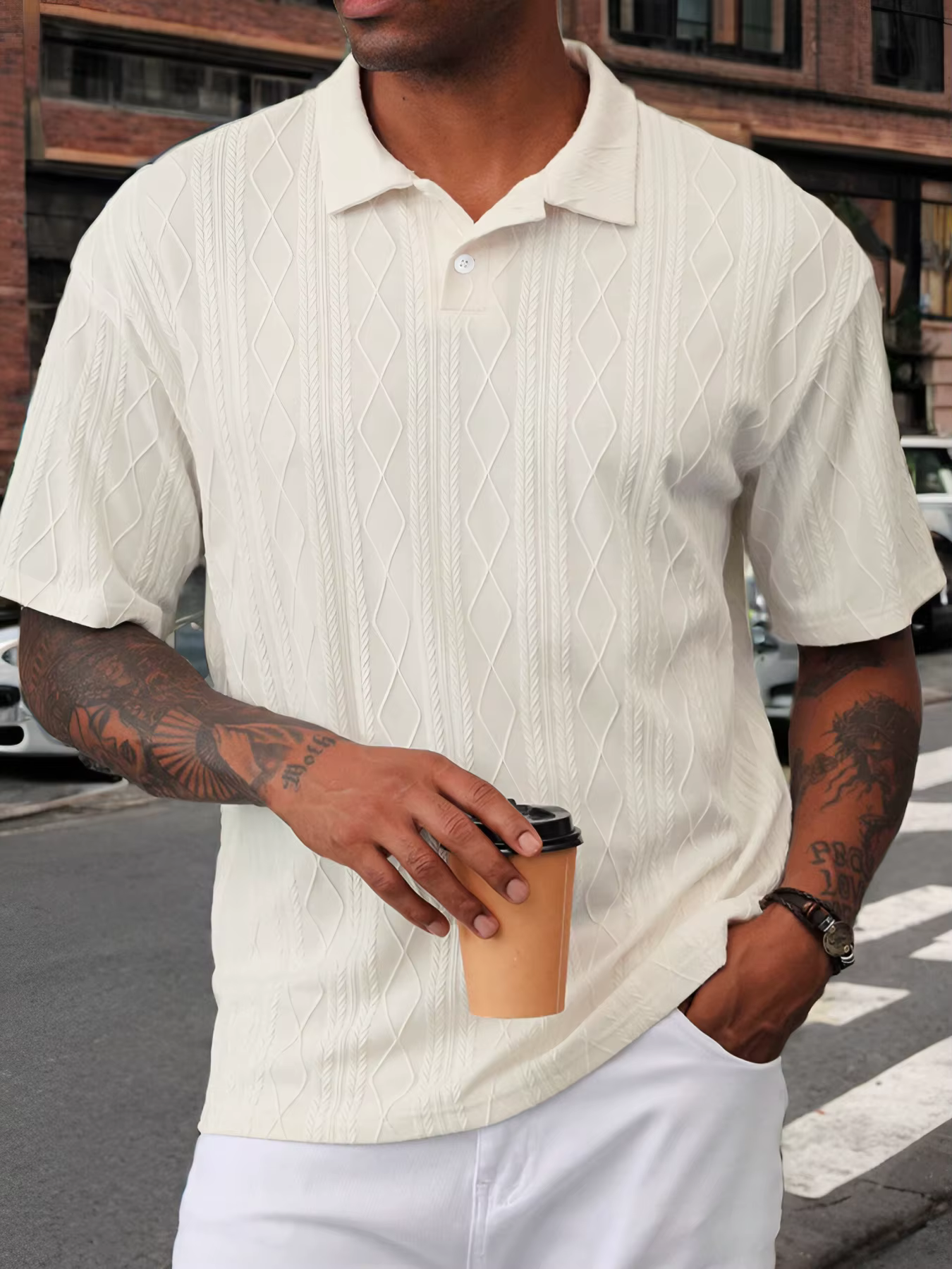 Polo à manches courtes pour homme