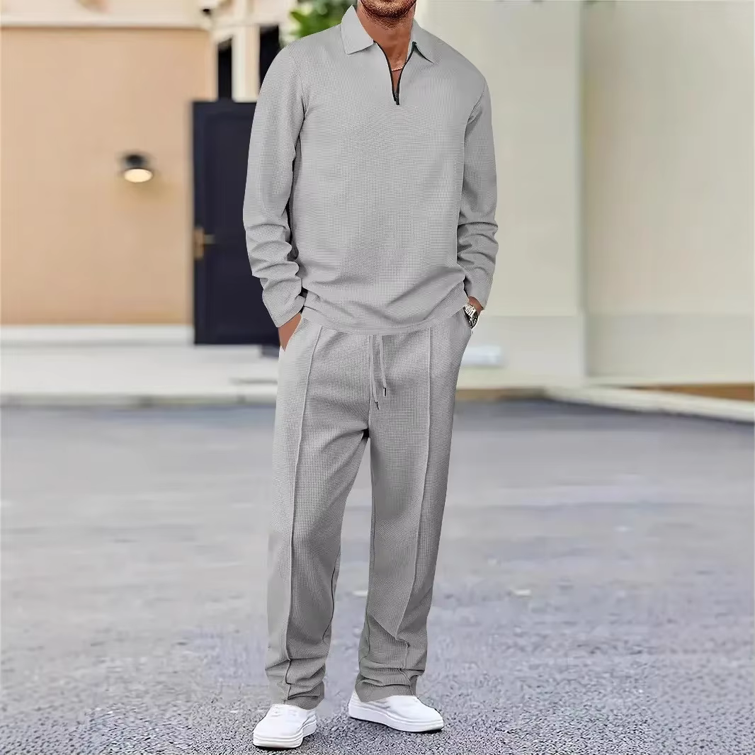 Polo et pantalon à manches longues pour hommes