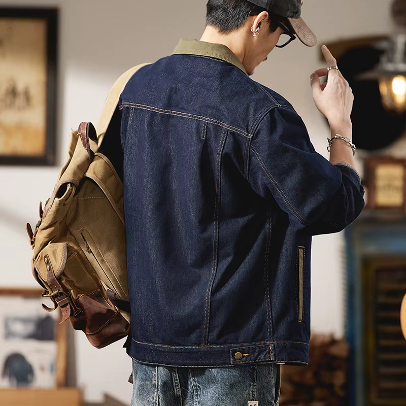 7XL 6XL grande taille veste en jean hommes mode Streetwear ample décontracté surdimensionné Denim Cargo
