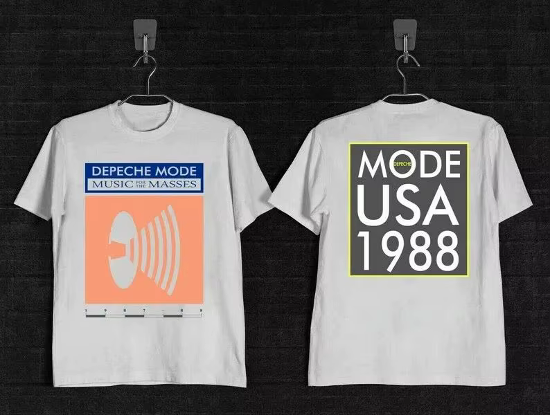Depeche Mode The Singles Tour graphique imprimé décontracté ample à manches courtes Rock sport T-shirts Vintage vêtements Fans cadeau unisexe