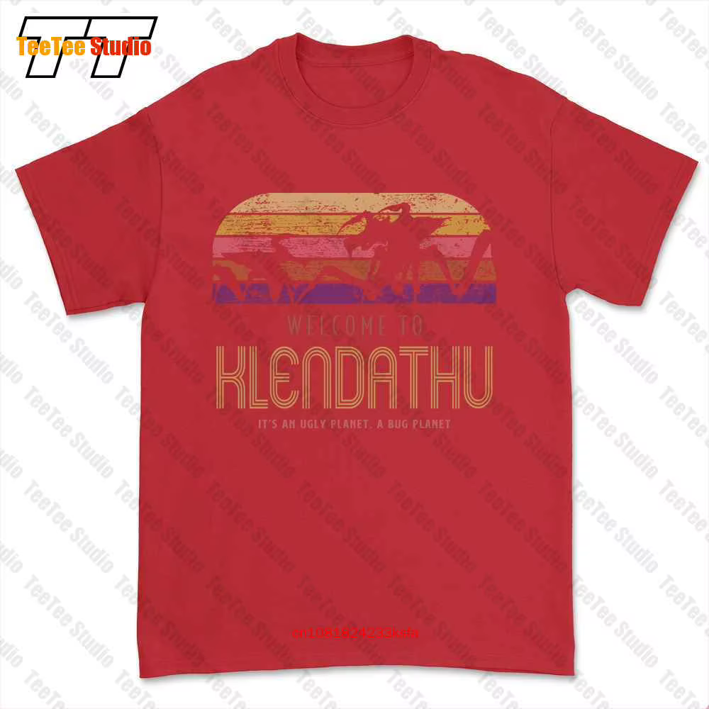 T-shirt Parodie Welcome To Klendathu A Bug Planet, Starship Troopers Tee, 4BY6