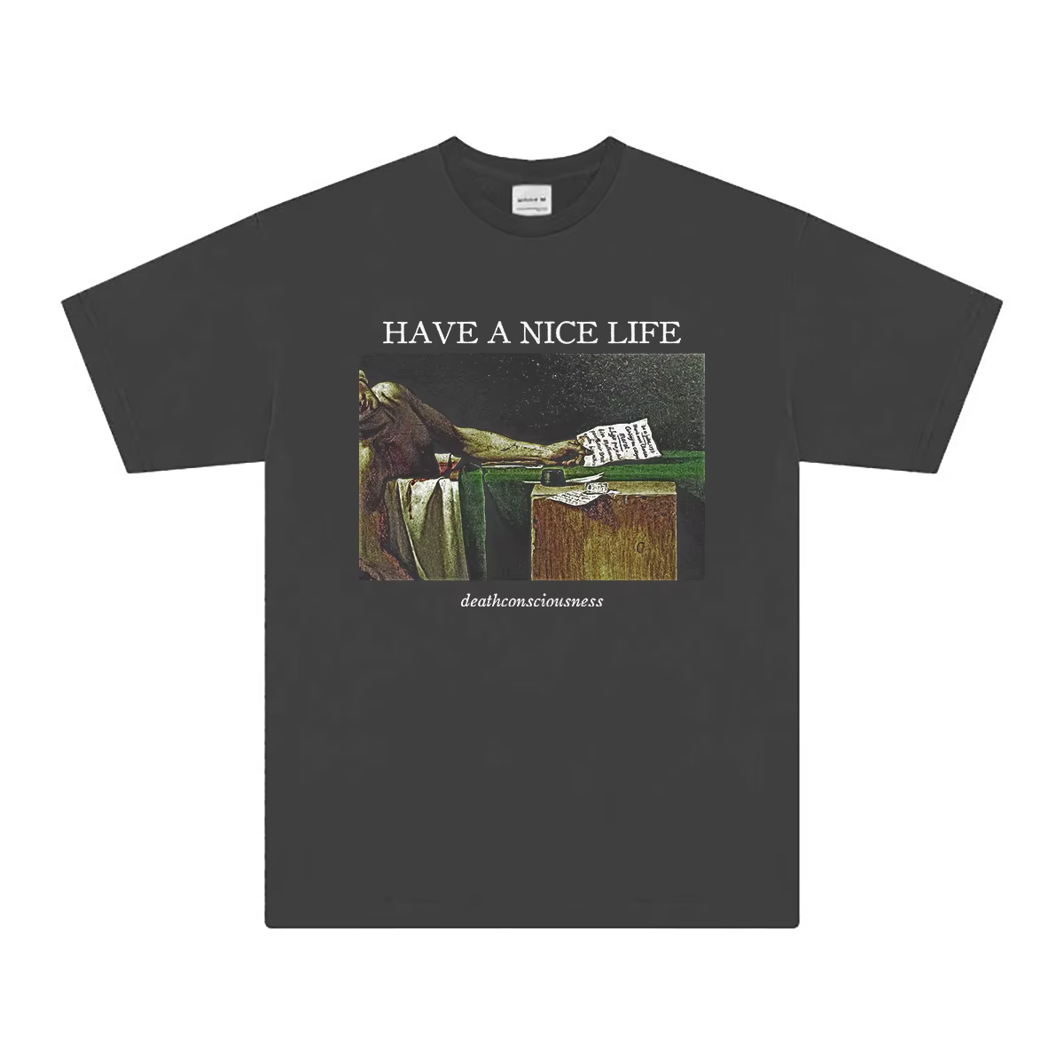 Avoir une belle vie t-shirt Deathconsciousness Shoegaze Post Punk imprimé coton été manches courtes unisexe graphique chemise haute