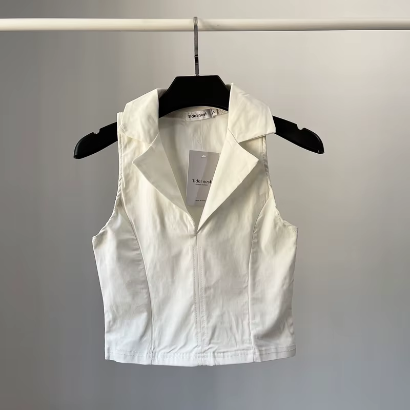 YOZOU – Polo en coton sans manches