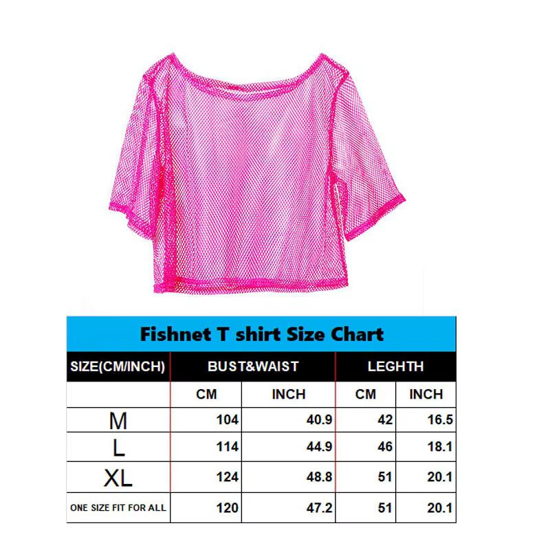 T-shirt en maille pour femme style disco des années 80