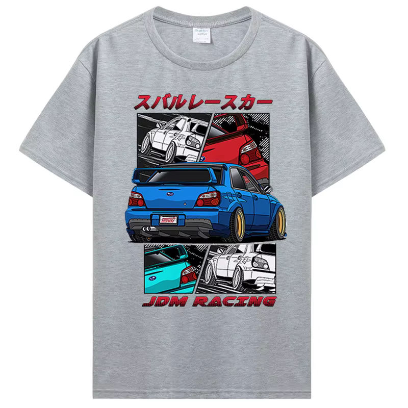 T-Shirt Classique en Coton à Col Rond pour Homme