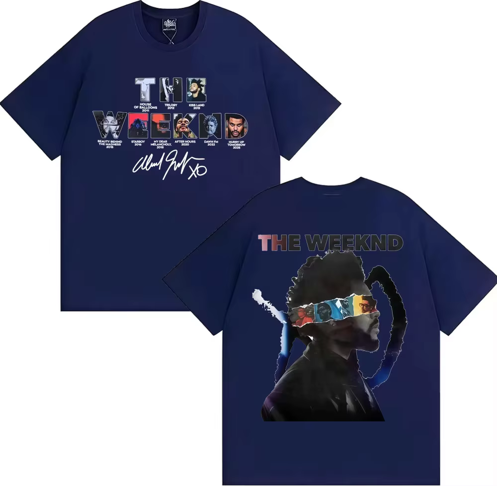 T-shirts The Weeknd After Hours Til Dawn European Tour 2026 pour hommes et femmes