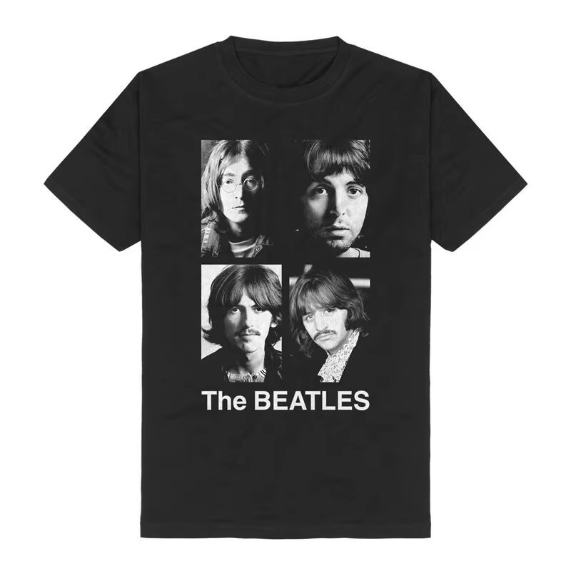 T-shirt unisexe en coton avec logo classique des Beatles