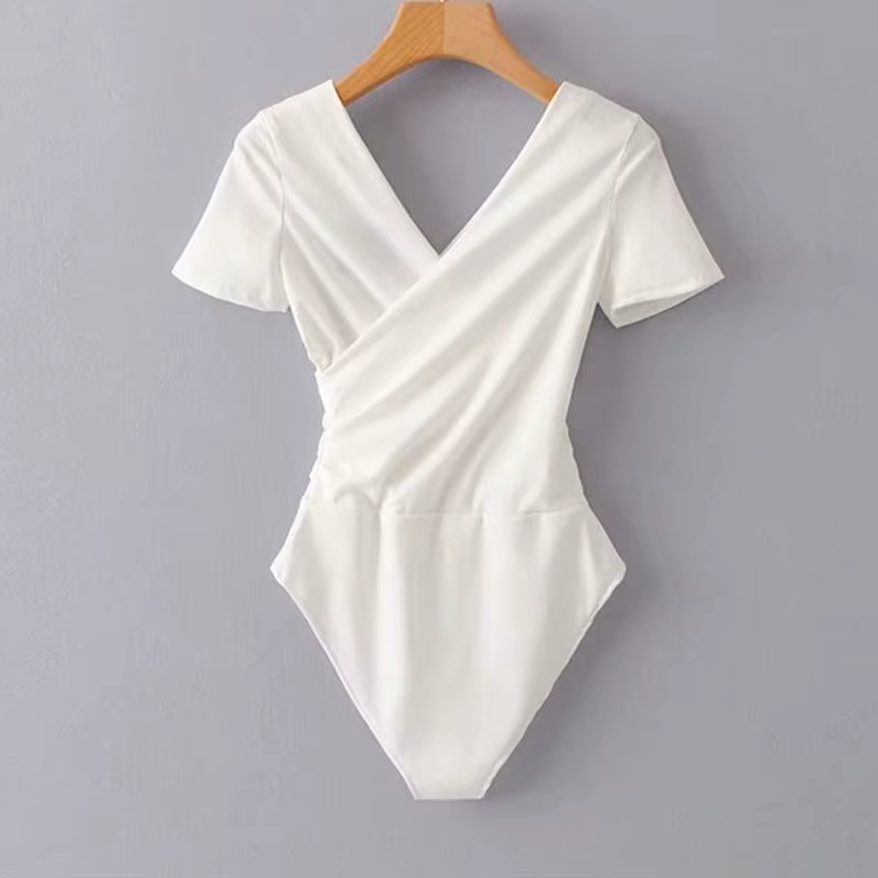 Body Sexy à col en v pour femmes