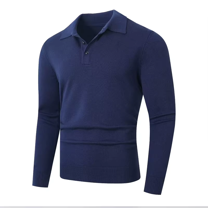Pull Polo à manches longues pour hommes