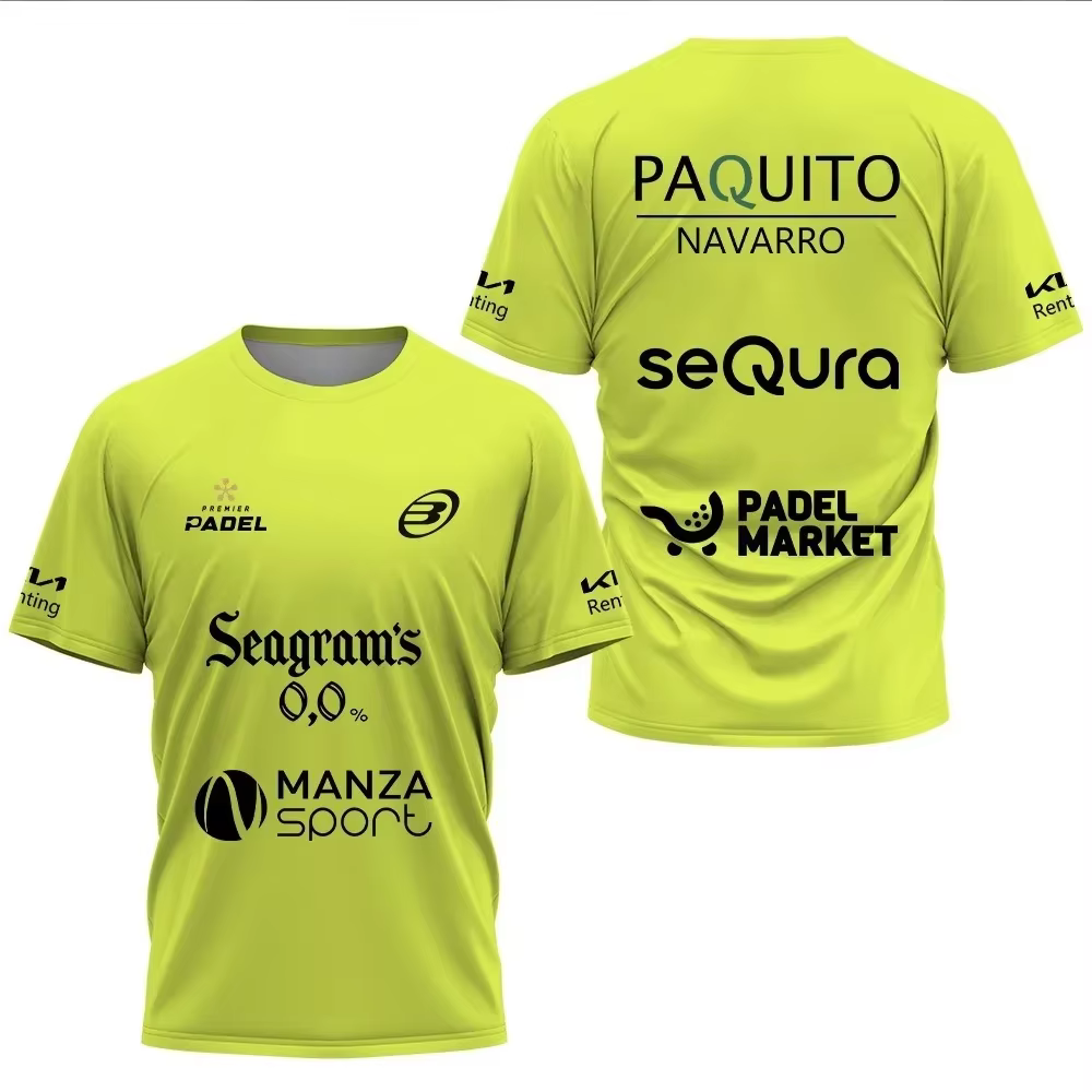 Offre spéciale en été T-shirts de sport de badminton pour jeunes hommes et femmes pour l'entraînement sportif en plein air à manches courtes
