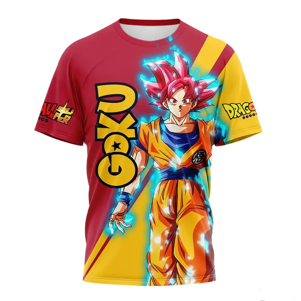 T-shirt imprimé 3D Dragon Ball Z Kid Goku Chibi