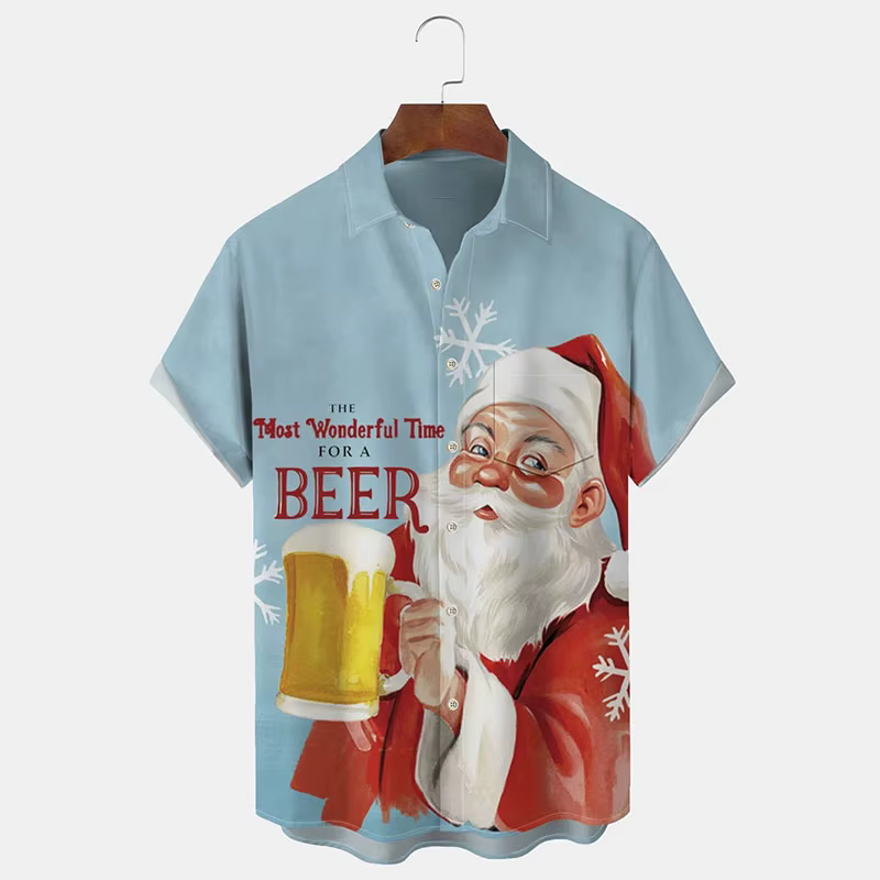 Chemise de noël humoristique et drôle pour hommes