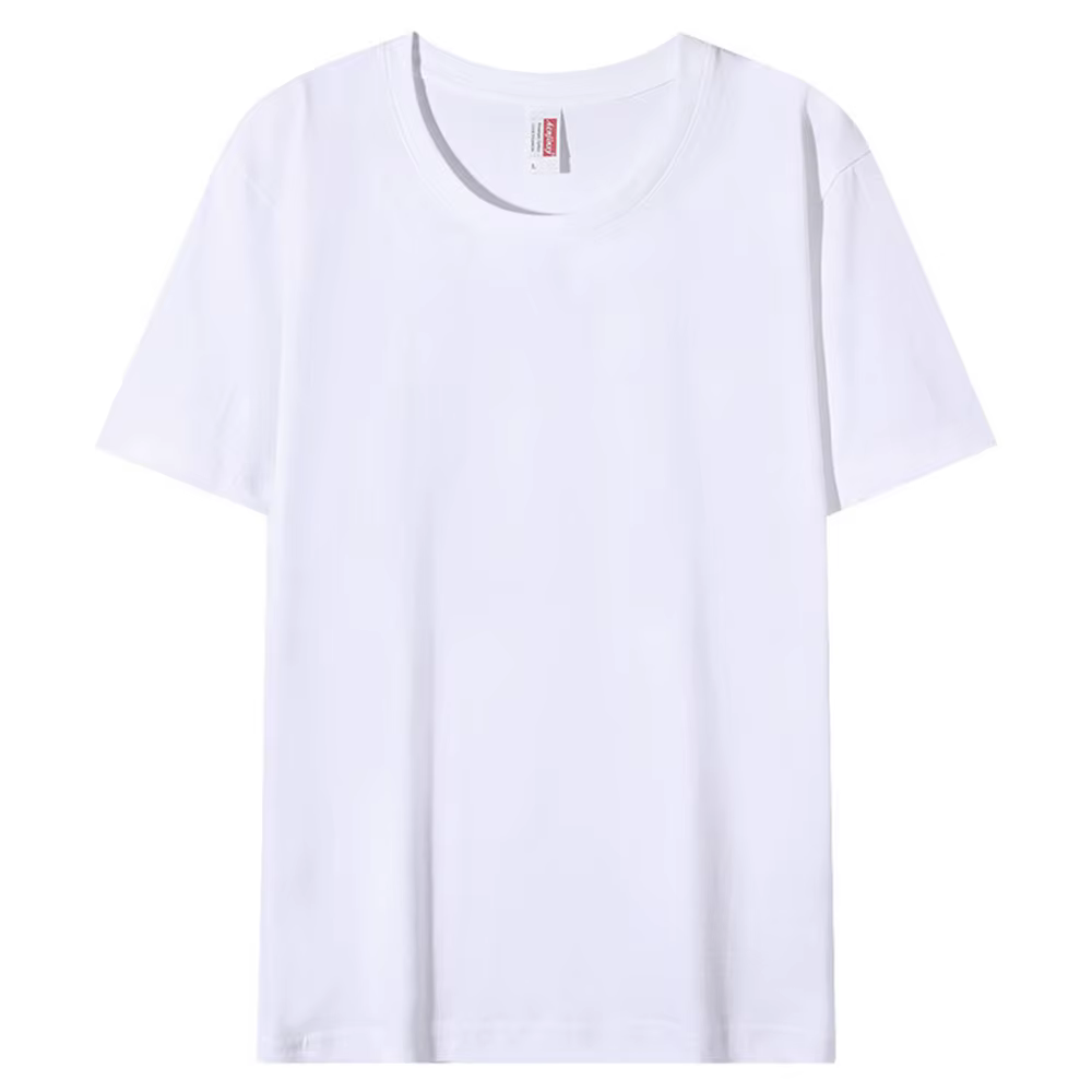 T-shirt unisexe en coton blanc, vente en gros, de haute qualité, en vrac