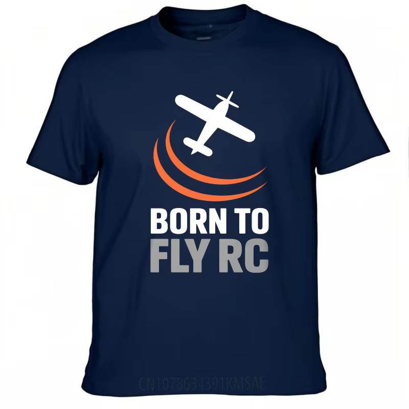 Mode été pour son t-shirt Born To Fly Rc avion Logo à manches courtes entraînement col rond