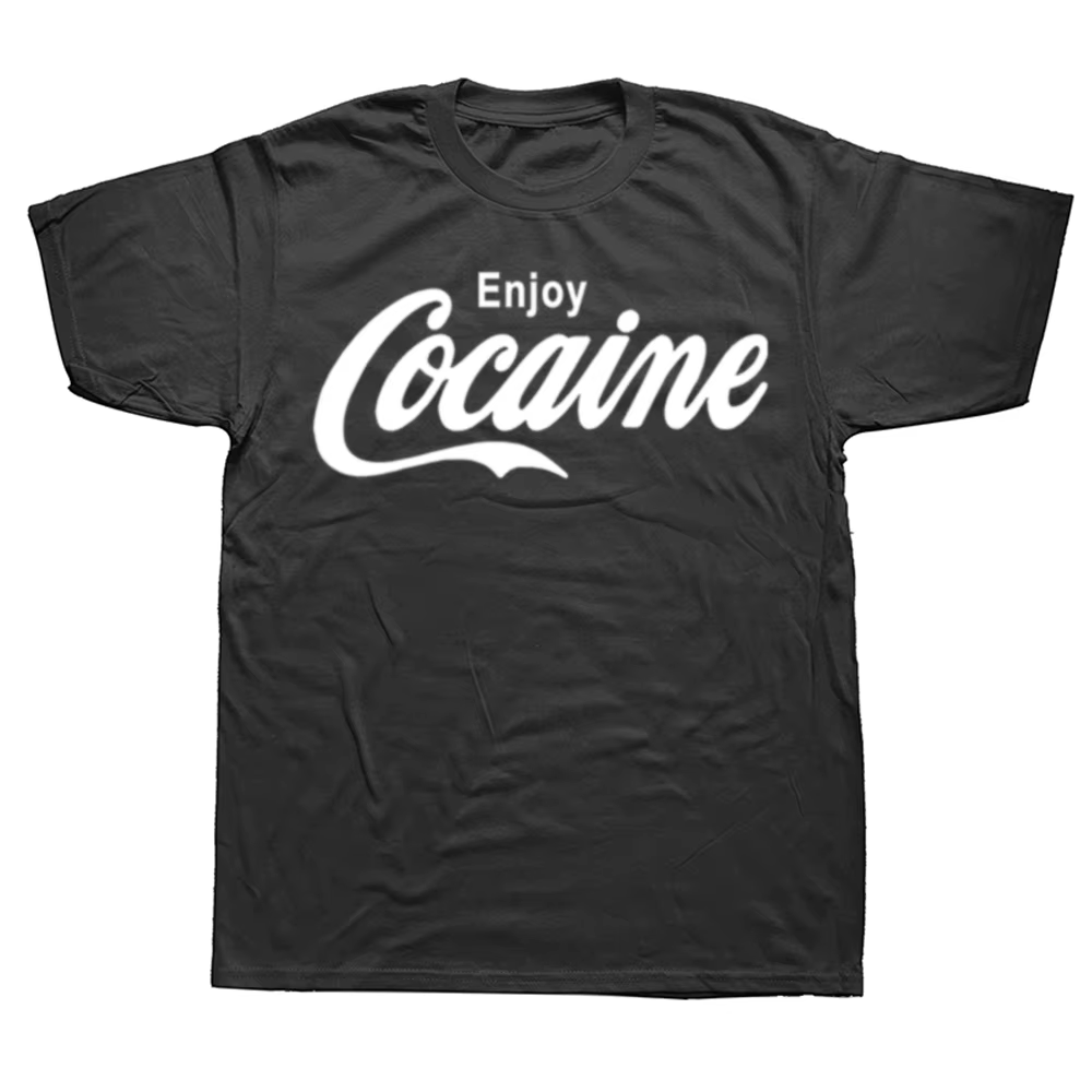 T-shirt à manches courtes en coton à col rond pour hommes